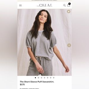 The GREAT puff sleeve sweatshirt